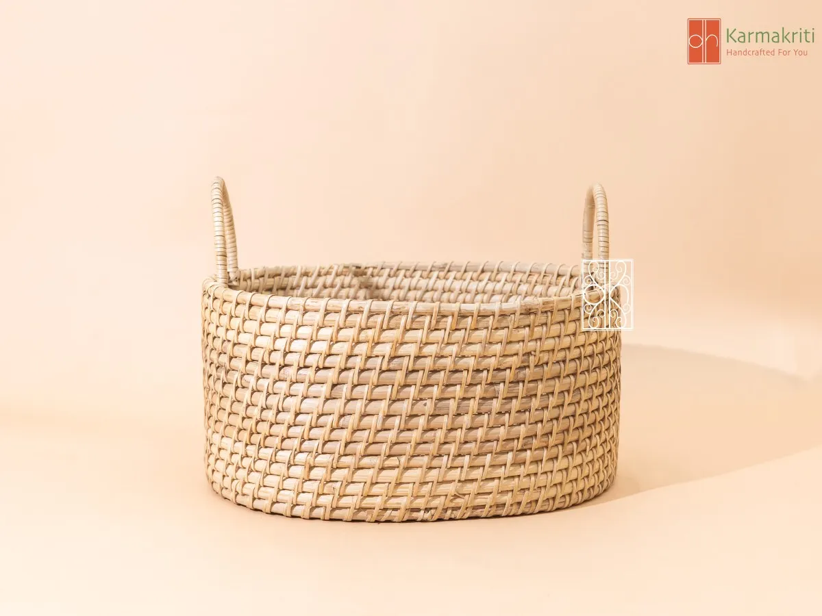 Rustic Beauty Rattan Basket